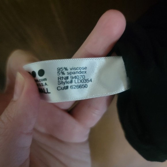 Black Wrap top XS THREE DOTS - Picture 4 of 4